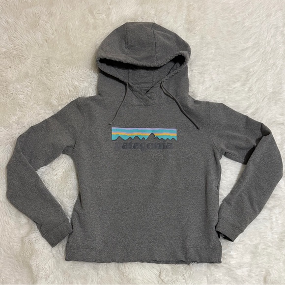 Patagonia Tops - Patagonia Uprisal Hoodie Small Gray Mountain Stripe Pullover